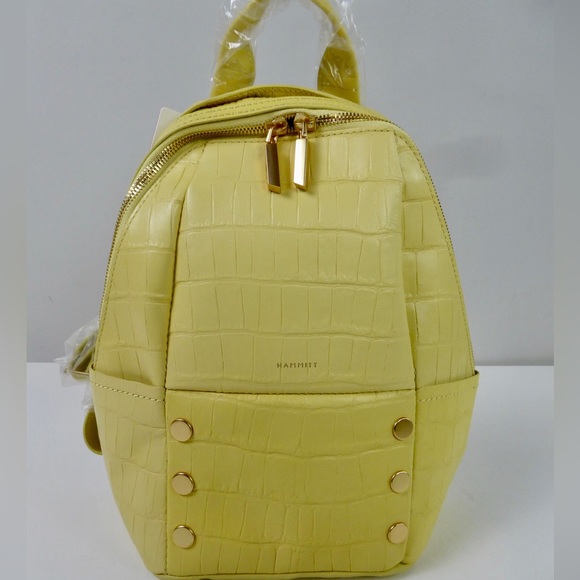 Hammitt Hunter Medium Crocodile Pattern Italian Leather Backpack NWT Hunter Medium | Soft Leather Mini Backpack | HAMMITT main image 2